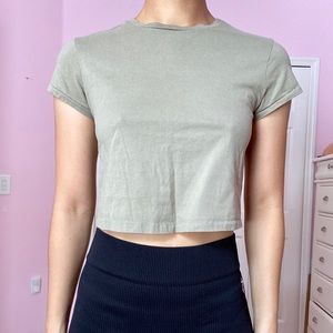 Army green shirt